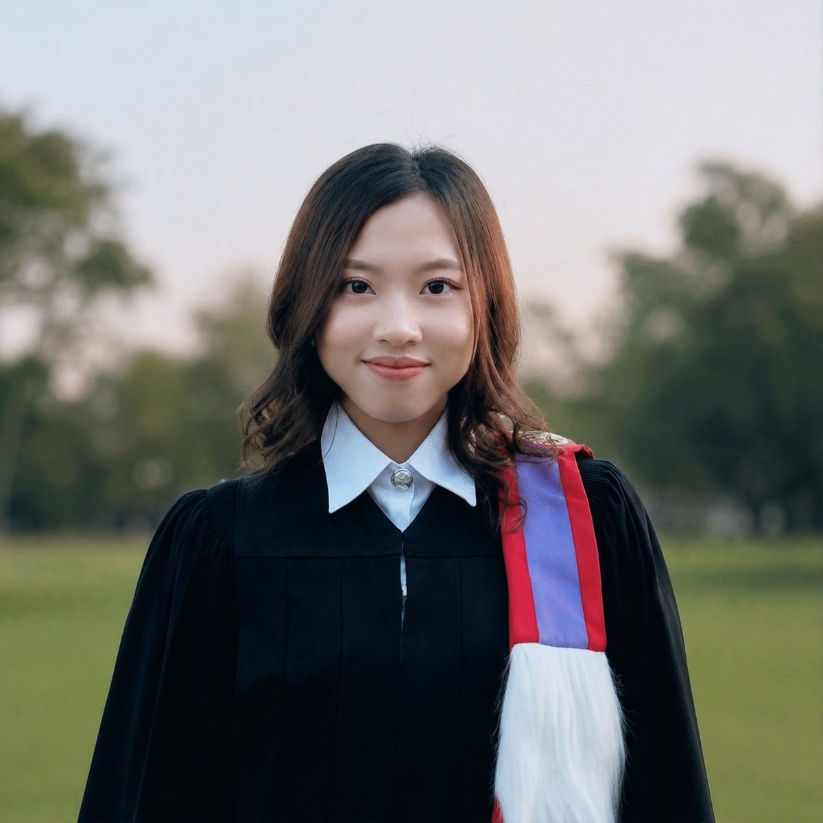 Aeint Shune Thar in graduation attire